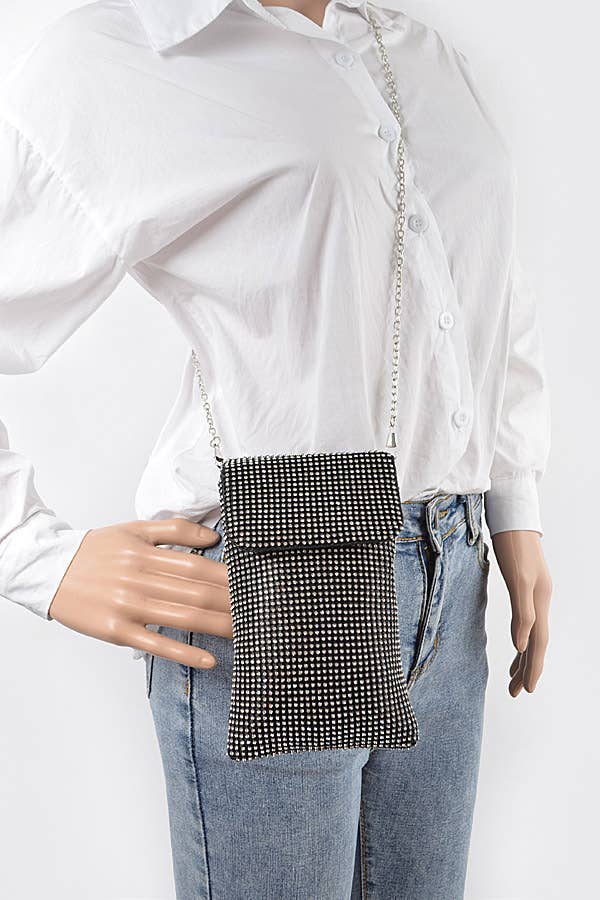 Shop Neighbors – wholesale Clutch bag – women's – Mini Rhinestone Mini Rectangular Clutch3