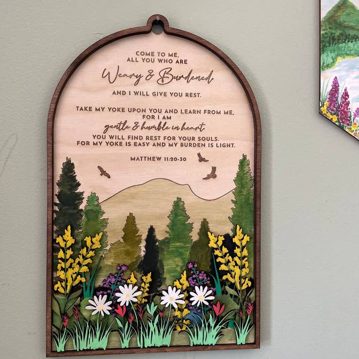 Matteo 11:20-30 Venite a me, voi tutti che siete stanchi e oppressi per la vendita all'ingrosso da parte di Birch and tides