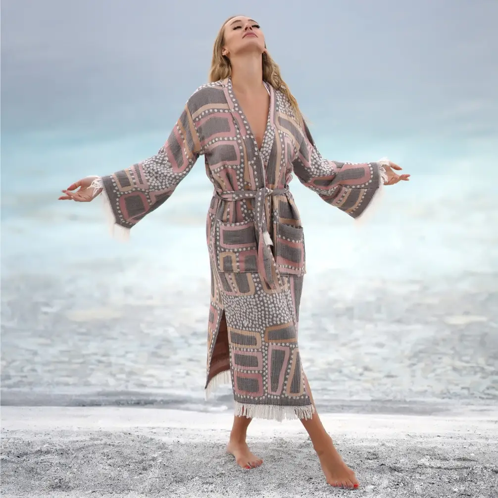 Bagno Milano - Vente Peignoir – femme - Collection de peignoirs et ponchos en peshtemal bio Bagno Milano42