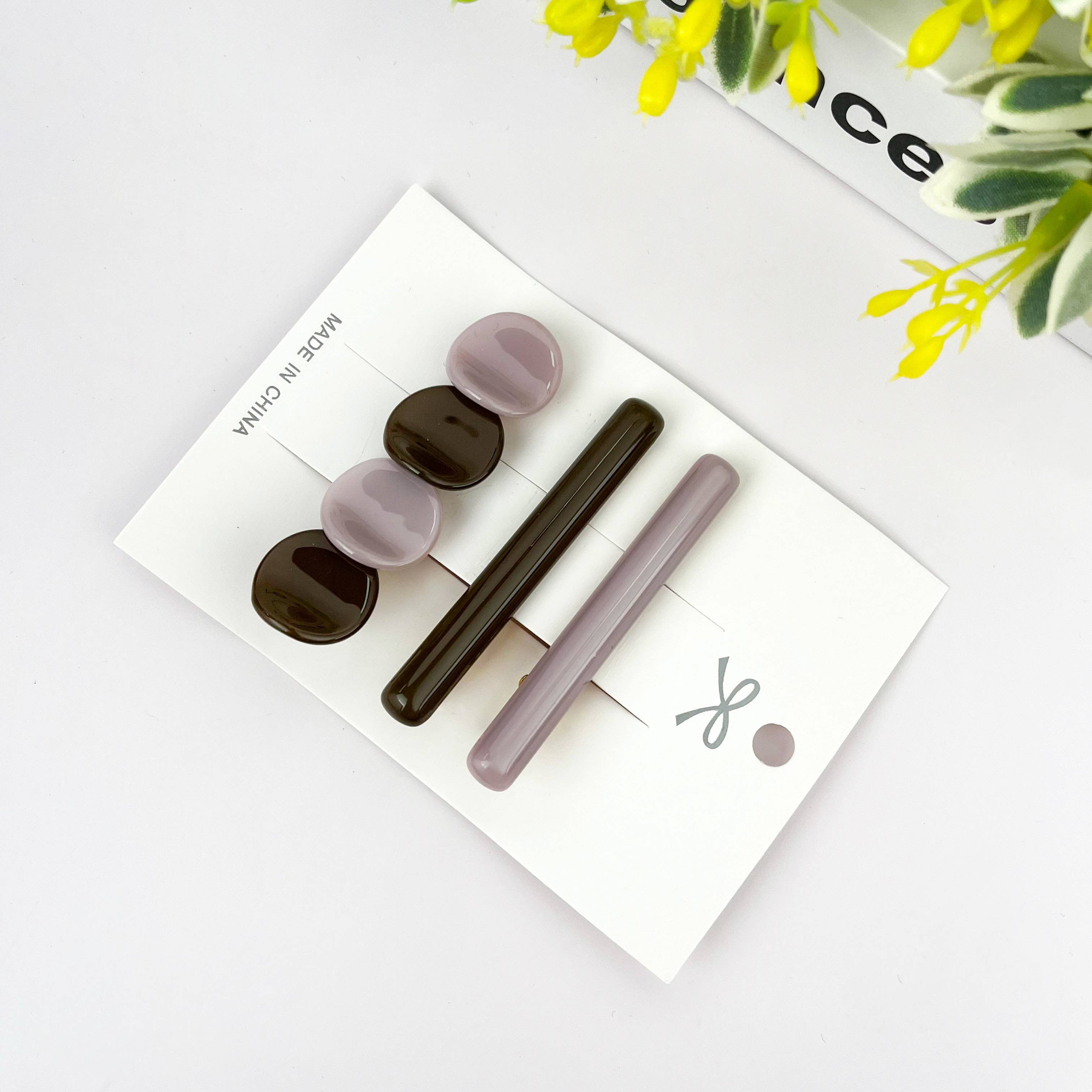 TheDivaSoap - Wholesale Hair Clip - Women's - 3PCS Colorful Acetate Duckbill Clip Set, Spring Hair Clip4