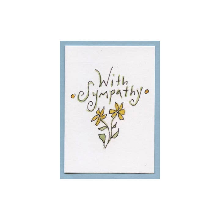 With Sympathy Enclosure Card for wholesale by Zucchini Fish