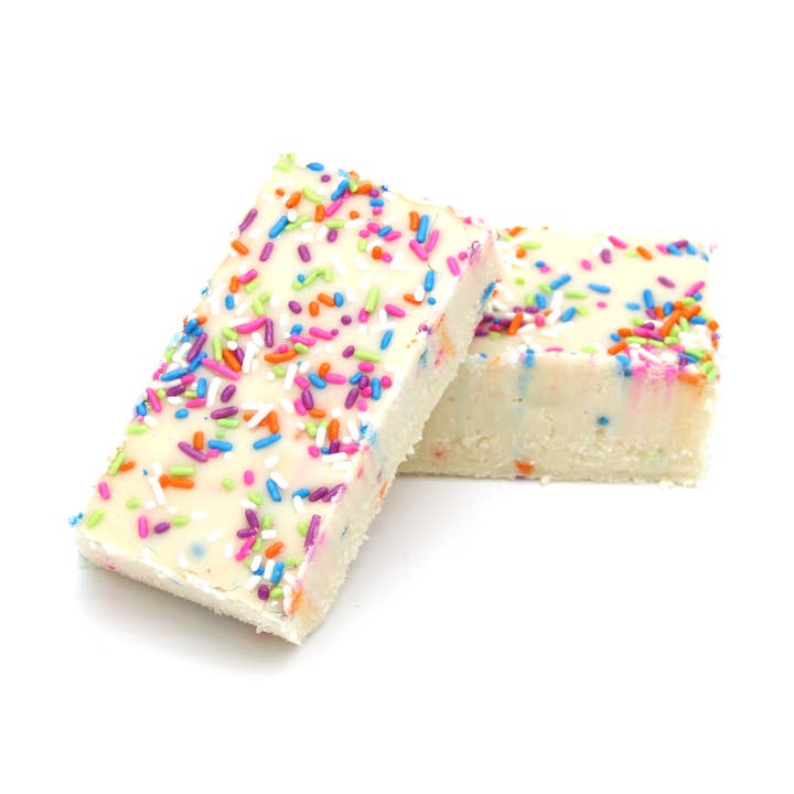 Birthday Cake Fudge 8 oz. for wholesale by Farmhouse Fudge