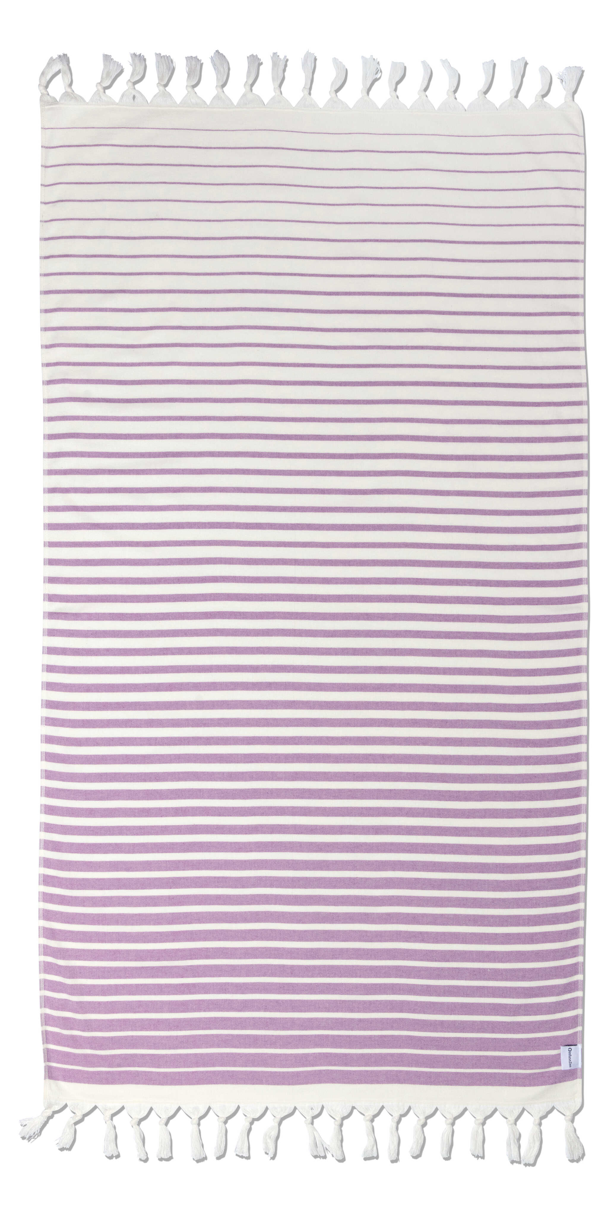 InfuseZen – wholesale Bath towel – Gradient Stripe Turkish Towel, Terry Cloth Back, Purple2