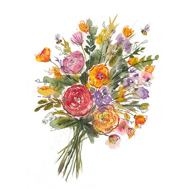 Bukettblommigt kort för wholesale av Tori Ratcliffe Art