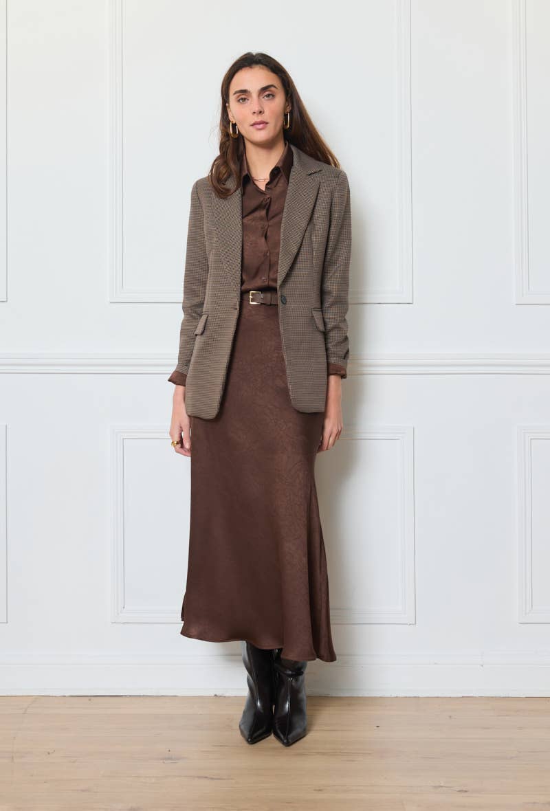 LULUMARY – Großhandel Blazer – Damen – Kariertes Blazer V2631