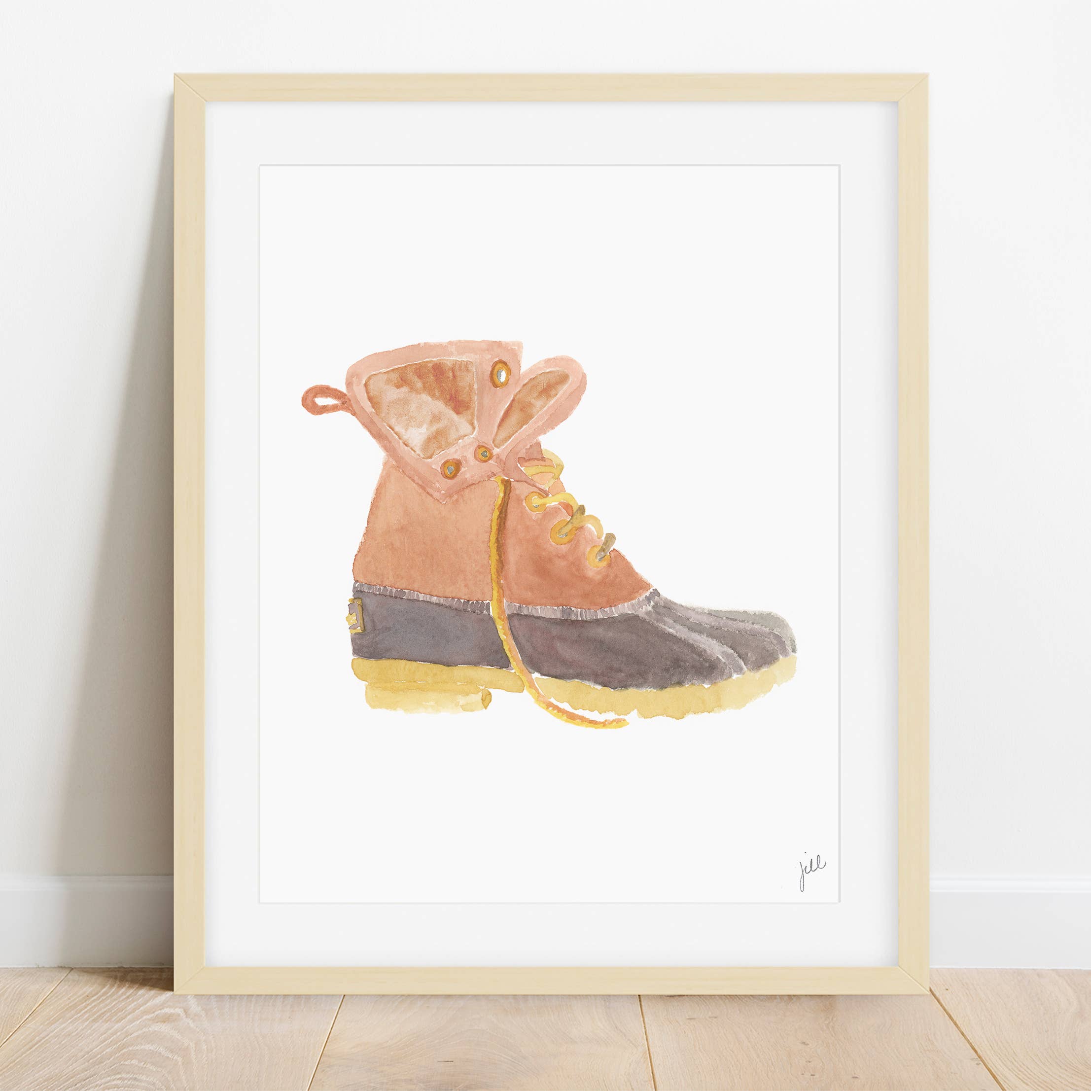 Gert & Co - Wholesale Art Print - Bean Boot Art Print | Bean Boot Maine Wall Art | 11"x14"5