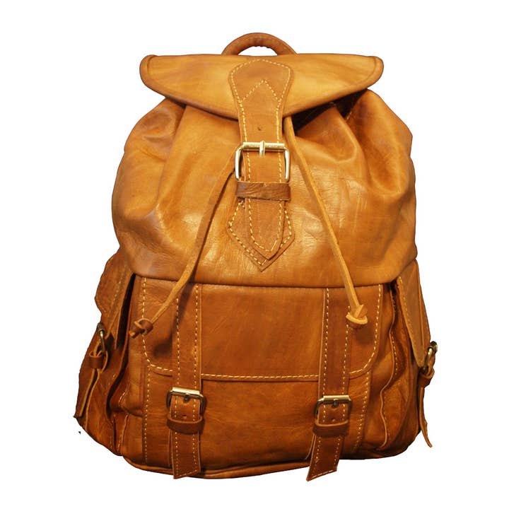 BERBER LEATHER - Wholesale Backpack - Women's - Large Leather Rucksack5