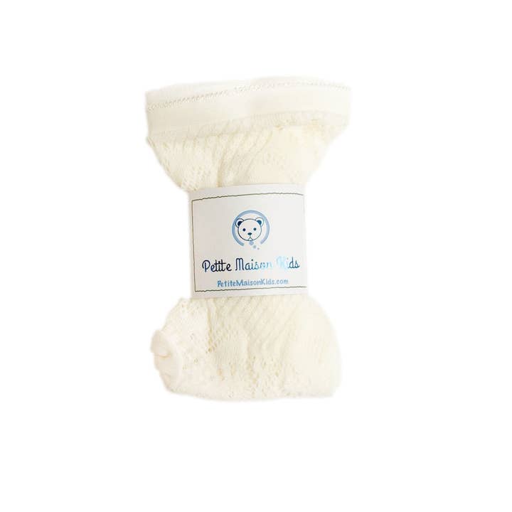 Medias de Encaje Marfil Ivanna para venta al por mayor de Petite Maison Kids
