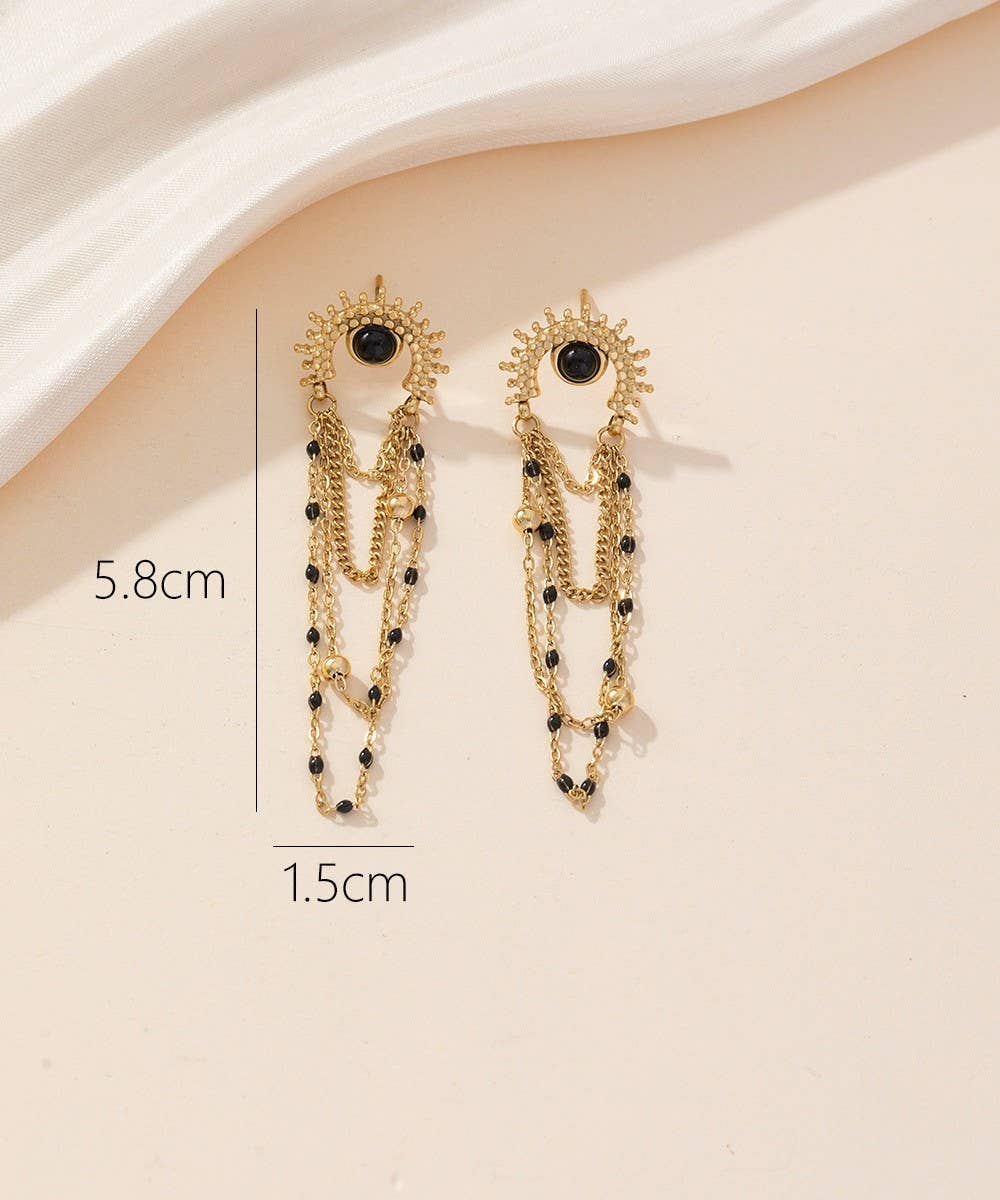Blossom bijoux - Wholesale Dangle Earrings - 24BOA024 Stainless Steel Stud Earrings0