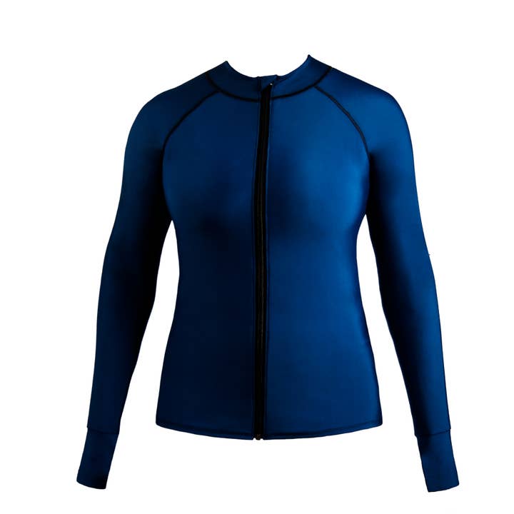 Midnight Sky Women's UPF Cardigan Zip Rash Guard for wholesale by ShadeSuits