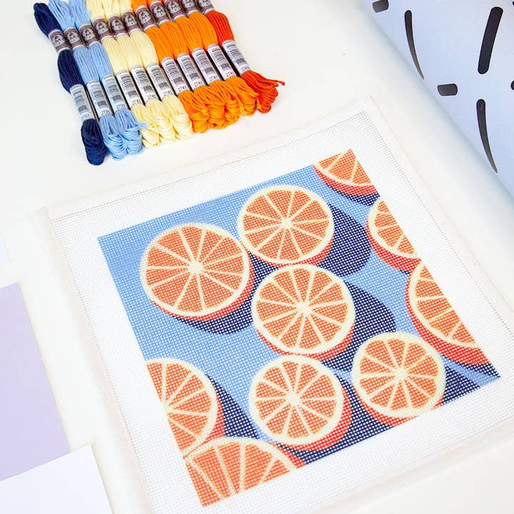 Unwind Studio - Wholesale DIY Craft Kit - Agrumes Needlepoint Kit7