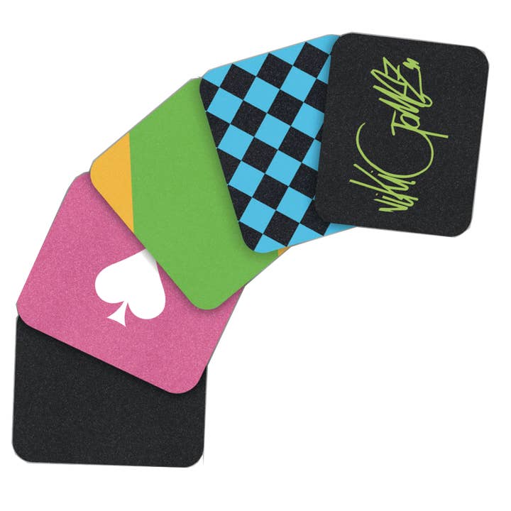 Individually designed grip tape pads for wholesale by MOTO Urban Flatpedals