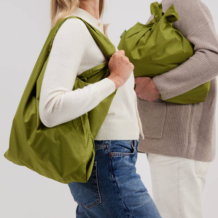 Customisable Olive Recycled Fabric Reusable Bag for wholesale by Original Duckhead UK