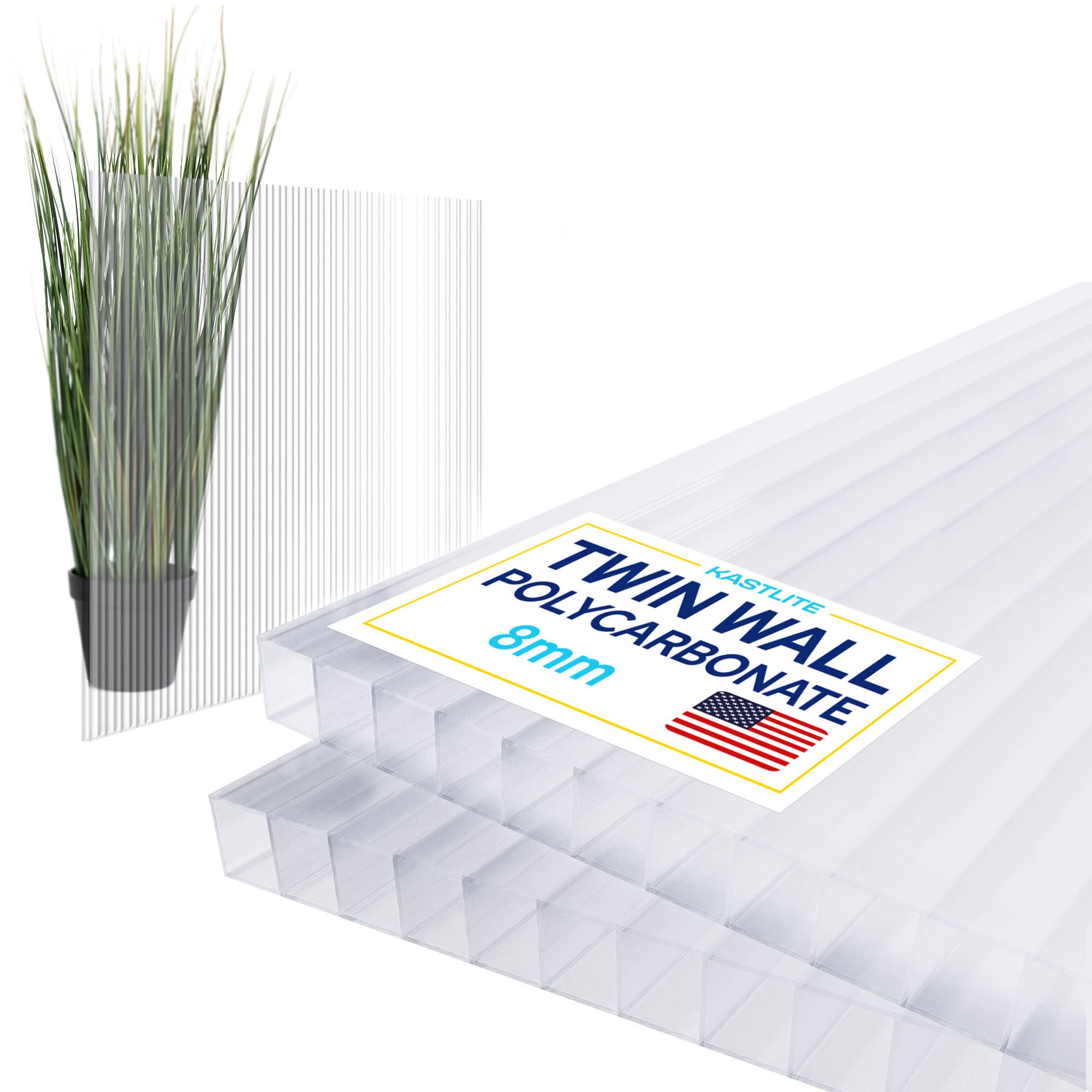 KastLite – wholesale Garden tool – KastLite 8MM Clear Twin Wall Polycarbonate Greenhouse Panels11