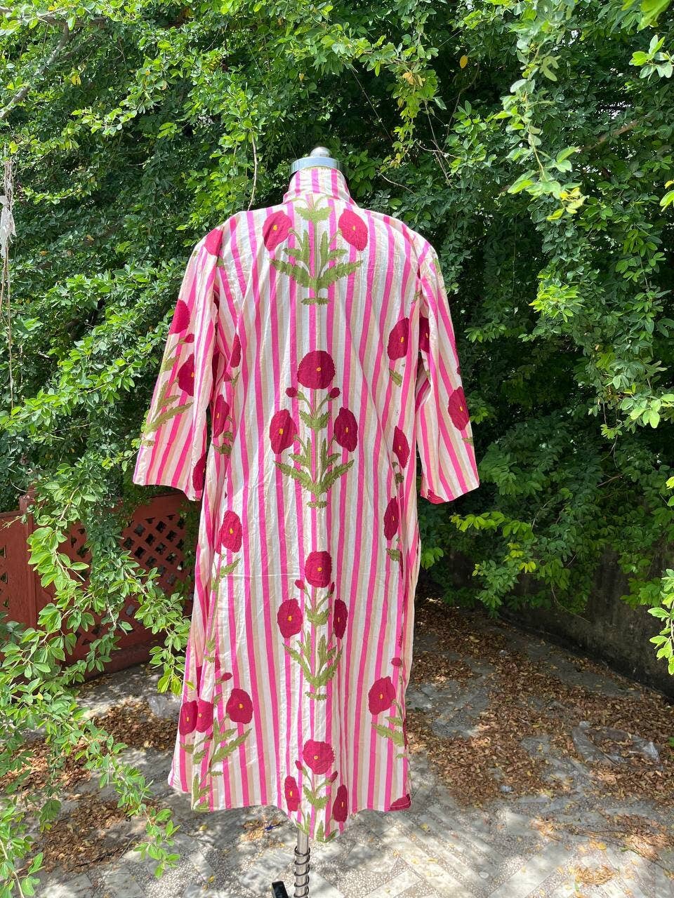 Bhawana Handicrafts - Wholesale Dress - Women's - Indian Cotton Hand Block Printed Floral Boho Summer Dress6