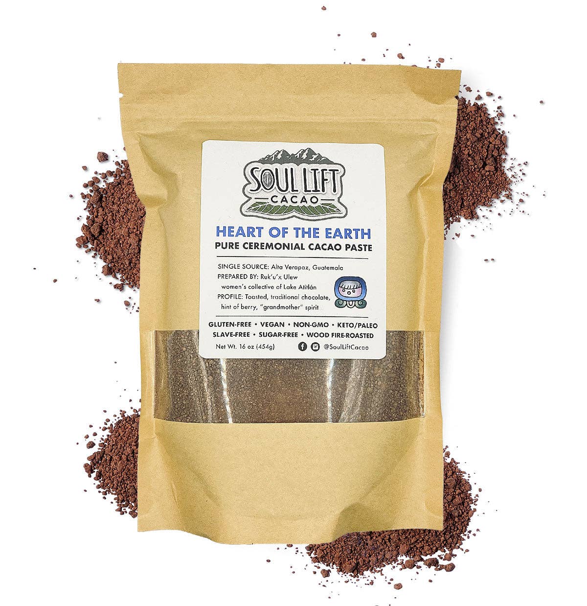 Soul Lift Cacao - Wholesale Hot Cocoa Mix/Kit - Heart of the Earth (Ruk'u'x Ulew) 100% Pure Ceremonial Cacao from Guatemala1