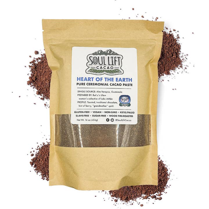 Soul Lift Cacao - Wholesale Hot Cocoa Mix/Kit - Heart of the Earth (Ruk'u'x Ulew) 100% Pure Ceremonial Cacao from Guatemala1