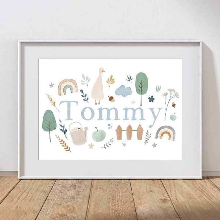 Personalised Name Print for wholesale by Folk + Nest™