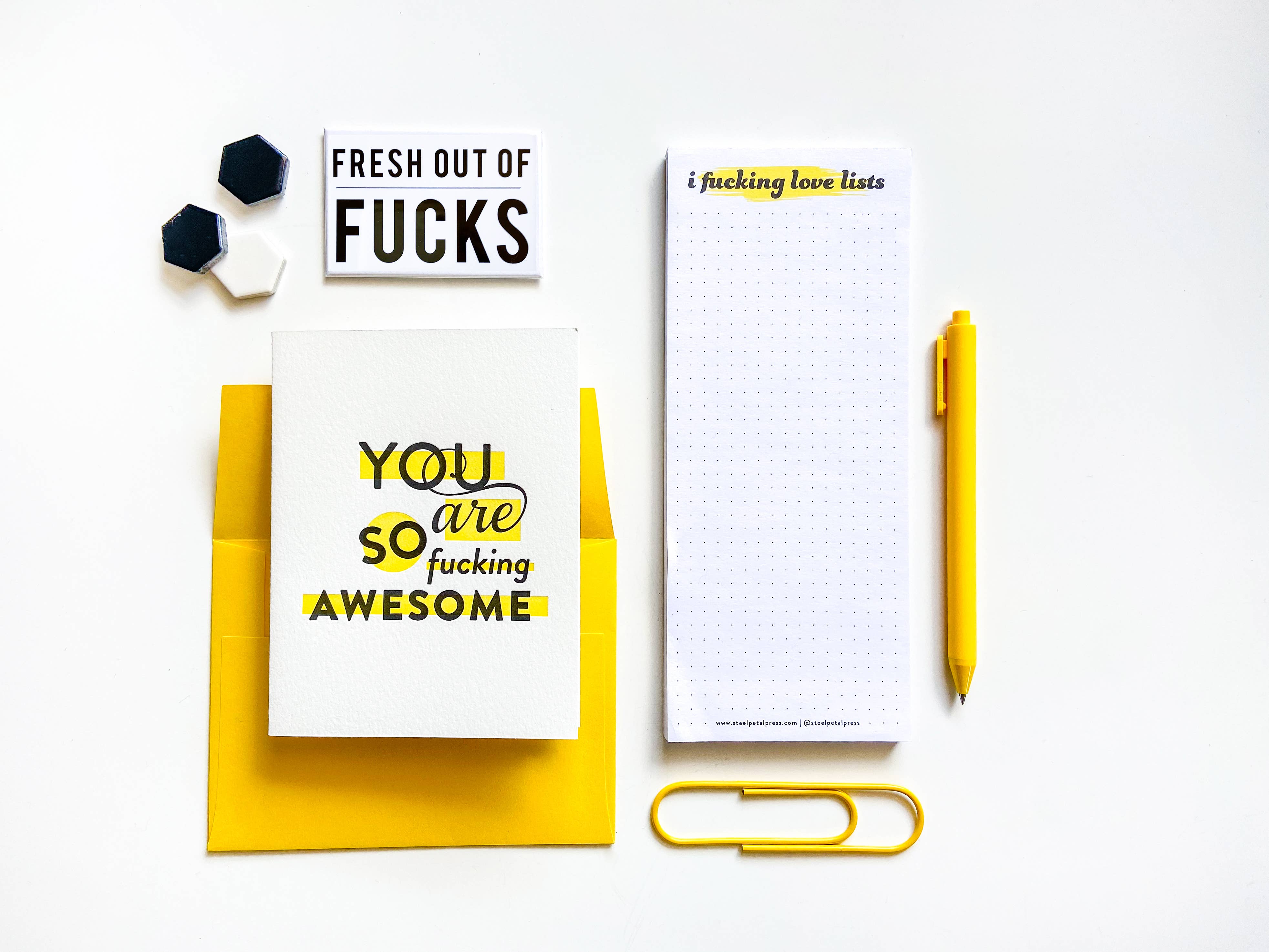 Steel Petal Press - Vente Blocs-notes - Love Lists Listpad - Bloc-notes de création de listes en forme de grille1