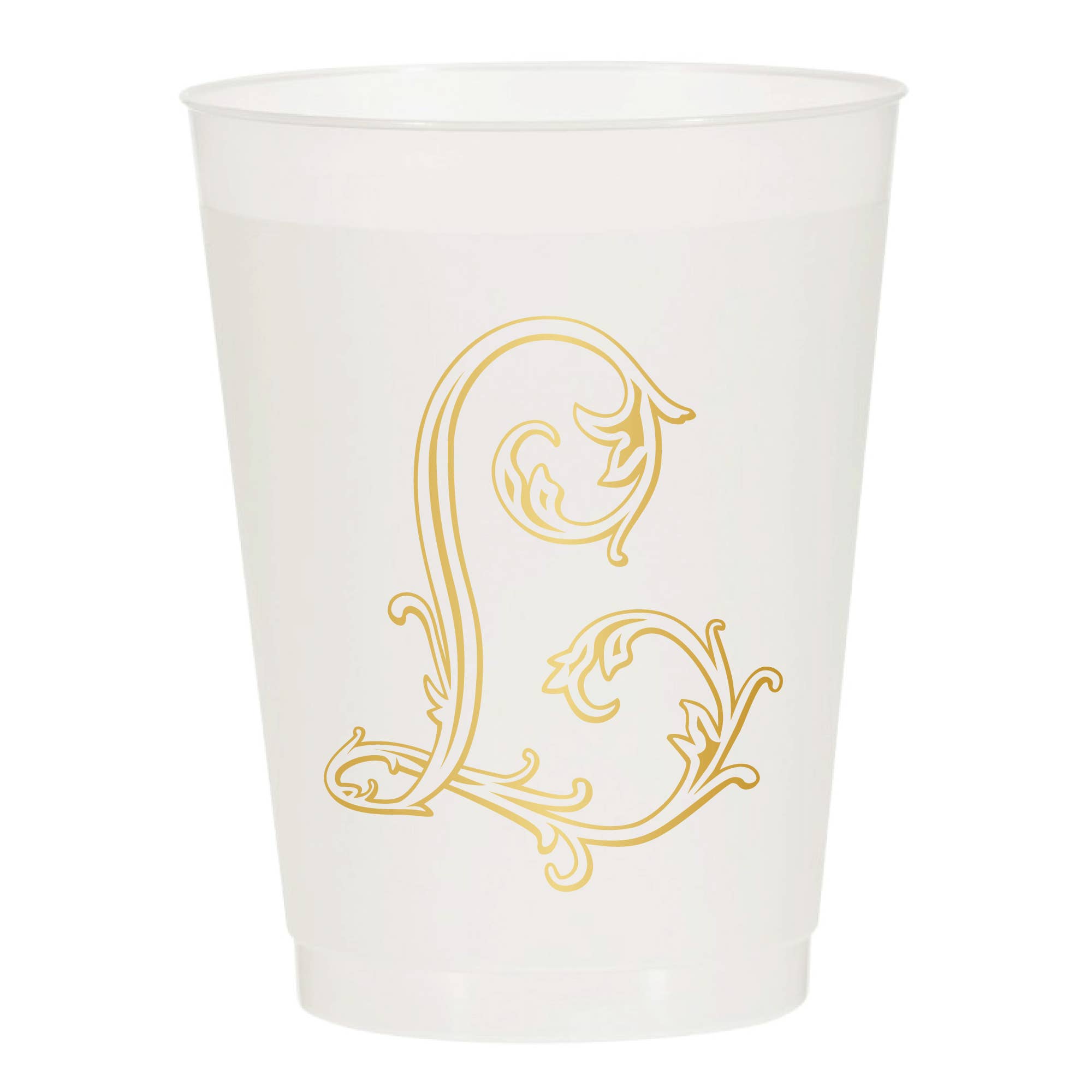 Sip Hip Hooray - Wholesale Disposable Cup - Initial Monogrammed Frosted Cups10