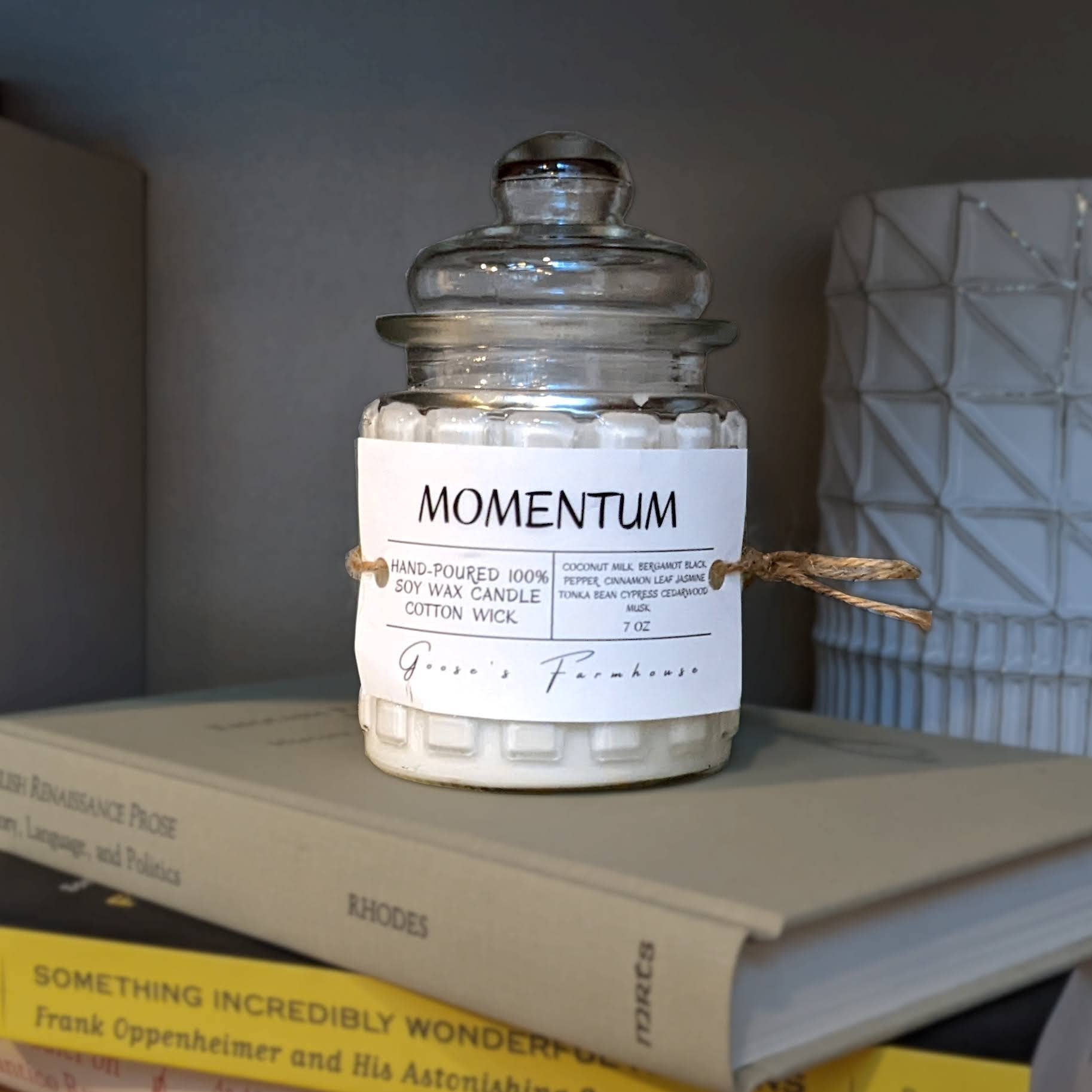 GOOSE'S FARMHOUSE - Wholesale Jar/Filled Candle - Momentum - 100% Natural Soy Wax Vegan Candle1