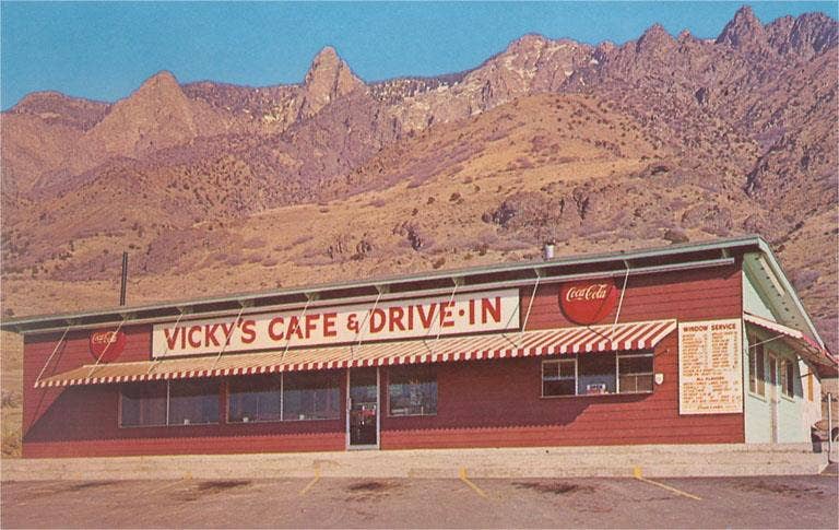 Found Image Press - Wholesale Sticker - Sticker RS-430 Vicky's Cafe and Drive-In0
