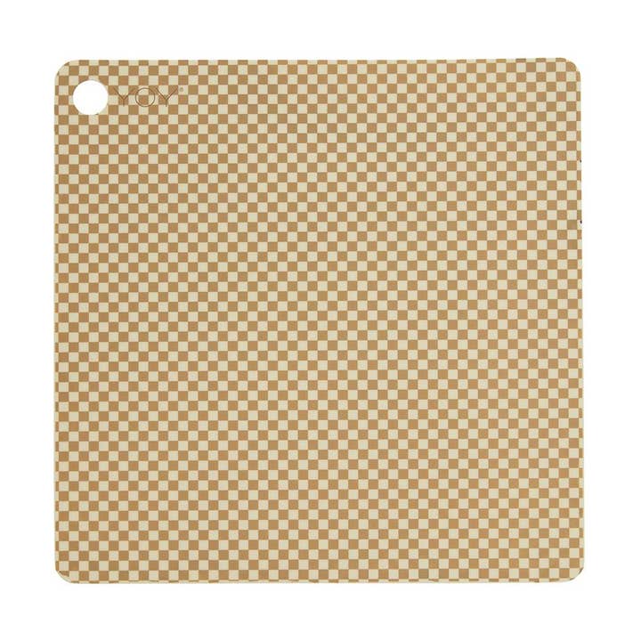 Placemat Checker - Pack of 2 - Vanilla for wholesale by OYOY LIVING DESIGN