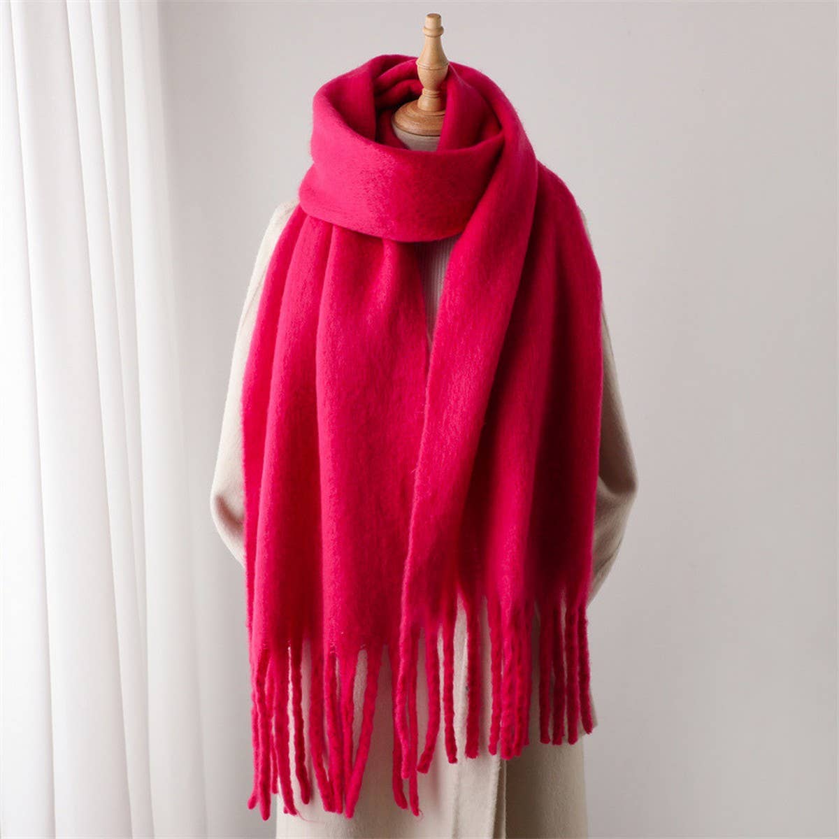 ACCITY - Wholesale Scarf - Women's - Mohair Tassel Scarf for Winter, Unisex Long Shawl_CWASC096521