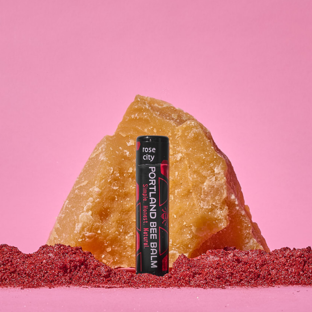 Portland Bee Balm - Wholesale Lip Balm - Rose City Tinted Beeswax Lip Balm Display – 24-Count1