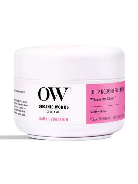 Organic Deep Detox Face Mask – Kaolin, Vitamins C,E & G 50ml for wholesale by Organic Works