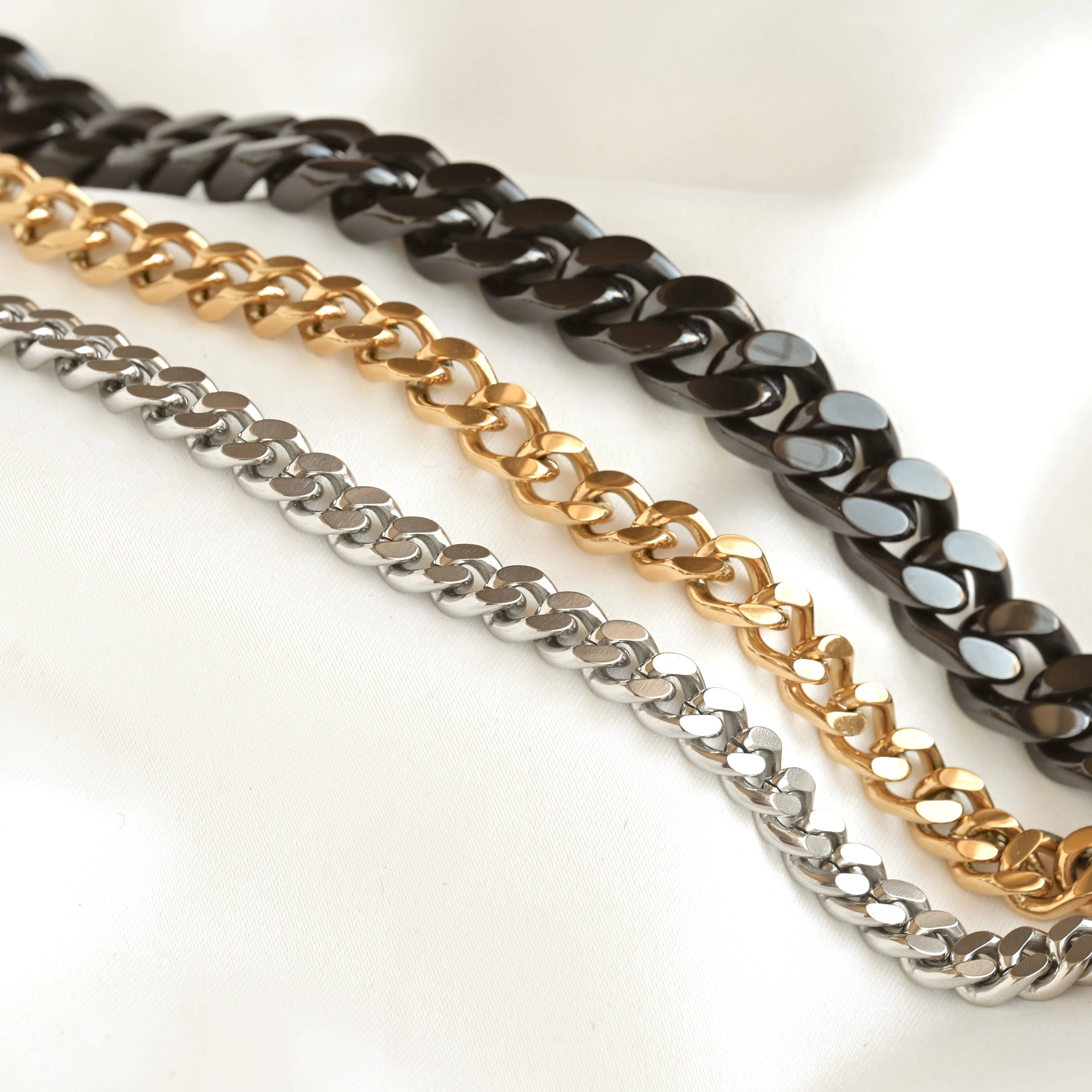 Blueyejewelry - Wholesale Link & Chain Bracelet - Men's Curb Chain Bracelet - Cuban Chain Bracelet for Men5