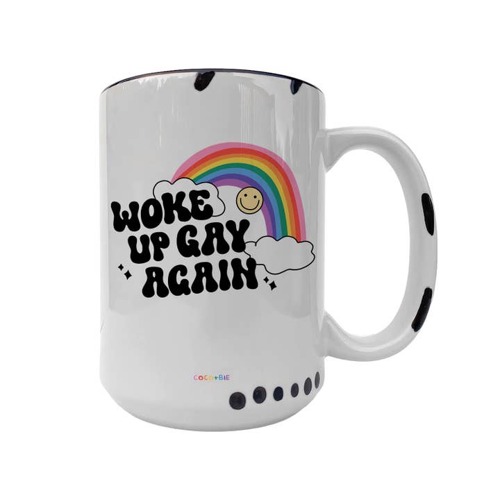 coco+bie designs - Wholesale Coffee Mug - Woke Up Gay Again Mug - LGBTQ Pride Month Love Wins Equality