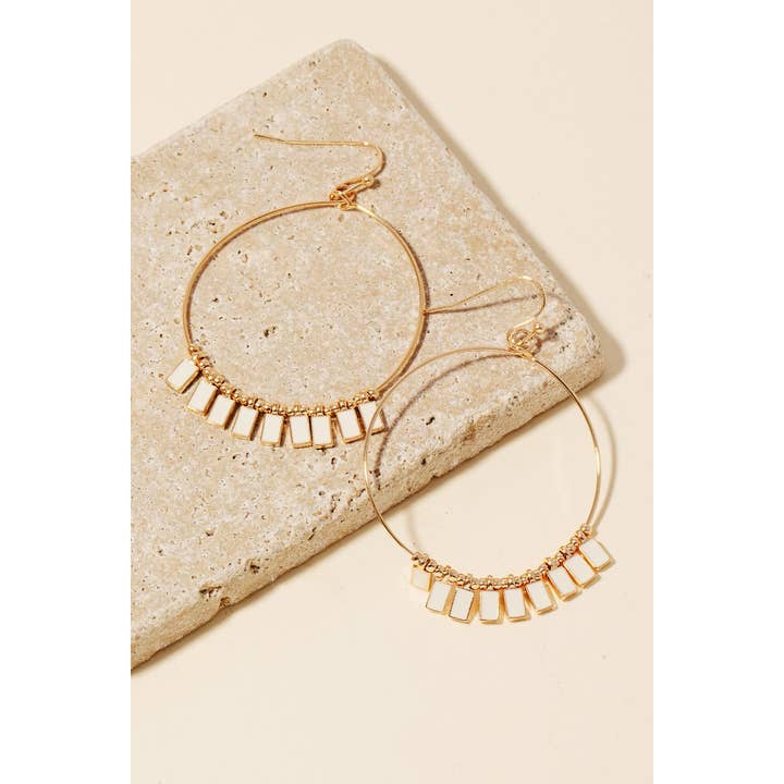 Anarchy Street - Wholesale Dangle Earrings - Epoxy Charms Hoop Dangle Earrings