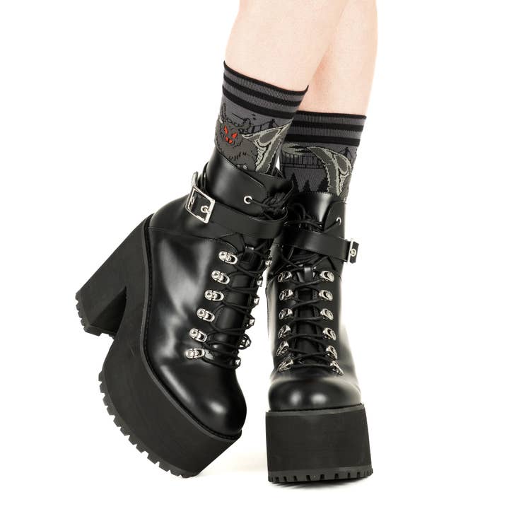 FootClothes LLC - Wholesale Socks - Unisex - Mothman Crew Socks18