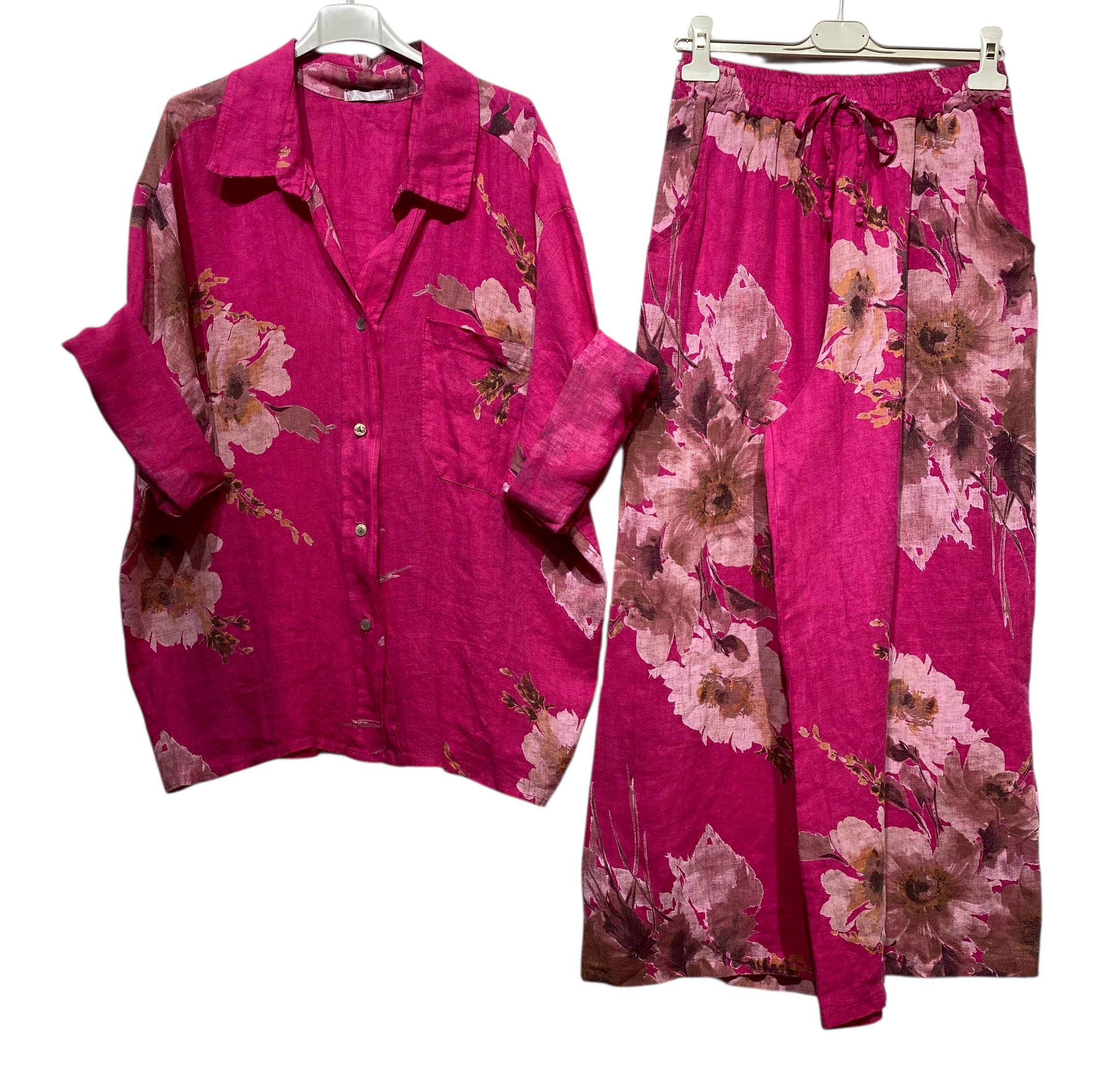 LINEN & COTTON HOUSE - Wholesale Jumpsuit - Women's - SET 100% LINEN 350 + 52990