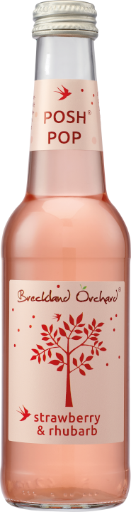 Breckland Orchard - Wholesale Soda/Carbonated Drink - Strawberry and Rhubarb Posh Pop 12 x  275ml7