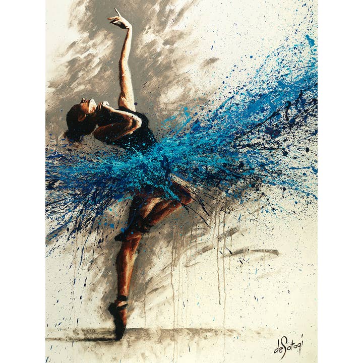 Rhythm of Sapphire - Toile Imprimer pour la vente par deSotogi Fine Art