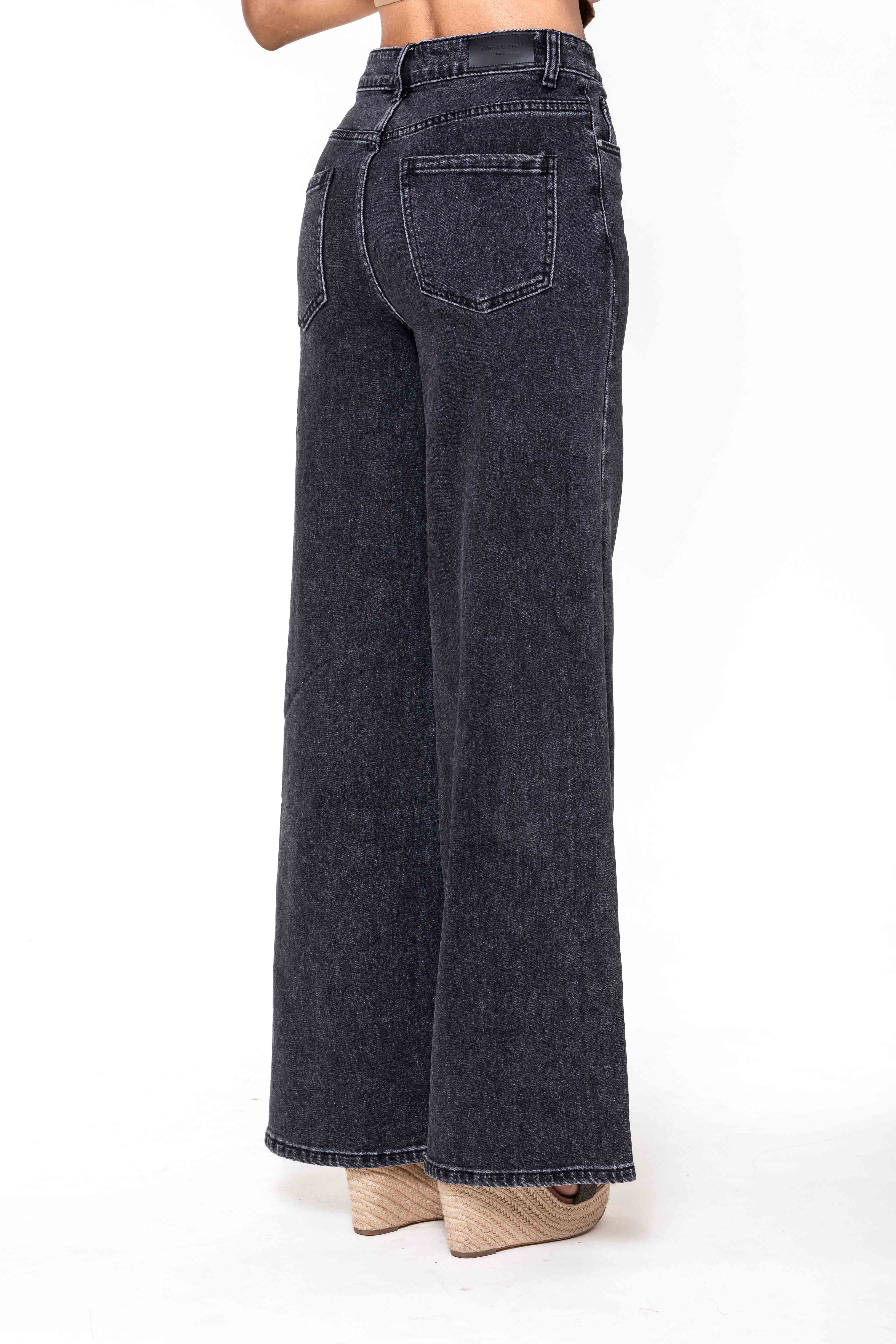 Nina Carter - Vente Jean – femme - Nina Carter super WIDE LEG taille haute stretch YY3006