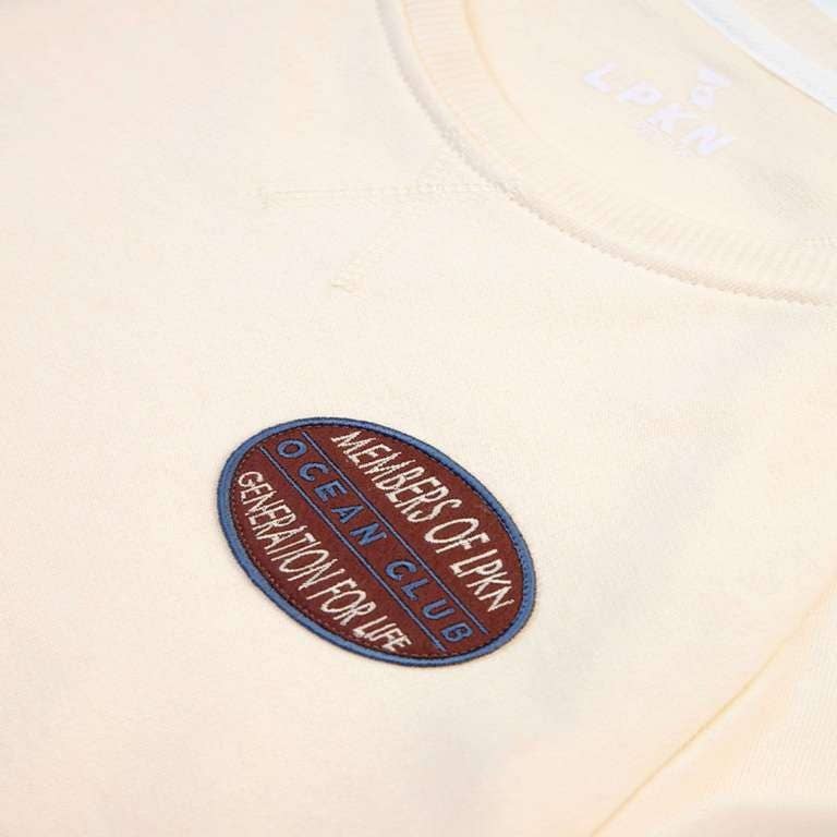 LPKN - Wholesale Sweatshirt - Men's - MOLLPN PATCH BEIGE SWEATSHIRT0