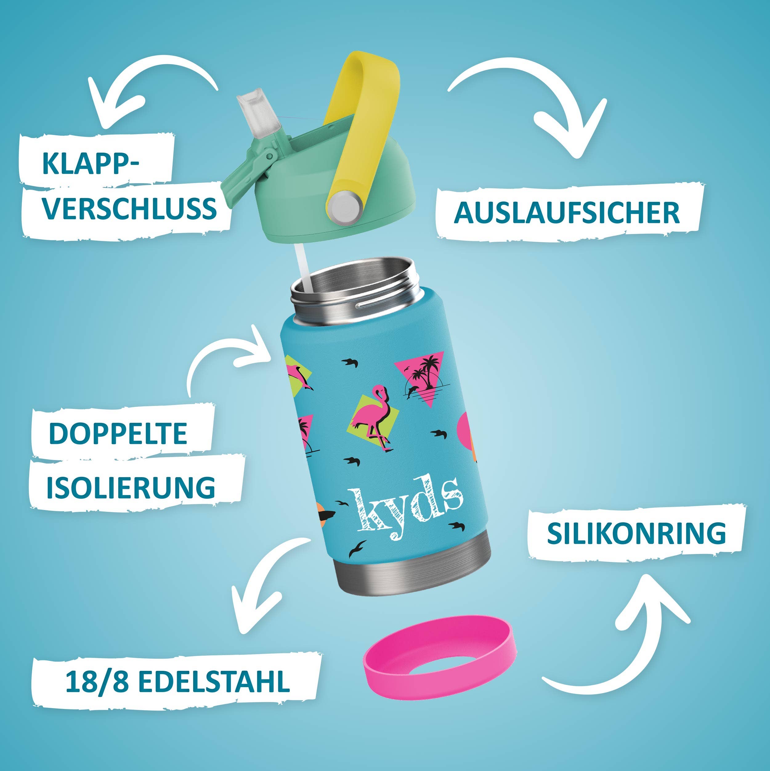 Brandt & Rieck GbR – wholesale Vattenflaska – Vattenflaska - 350 ml - Miami Beach1