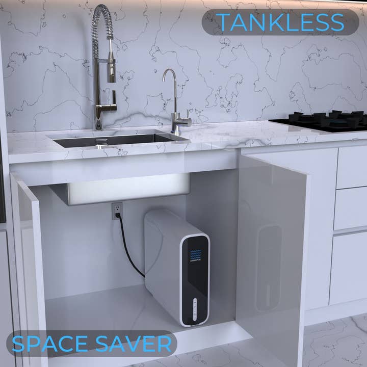 DRINKPOD LLC - Wholesale Kitchen Appliance - Drinkpod Tankless Reverse Osmosis Under Sink with Brushed Nickel Faucet1
