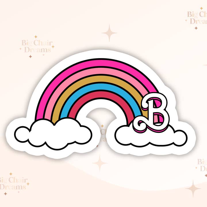 Rainbow Sticker - Barbie Inspired for wholesale by Big Chair Dreams