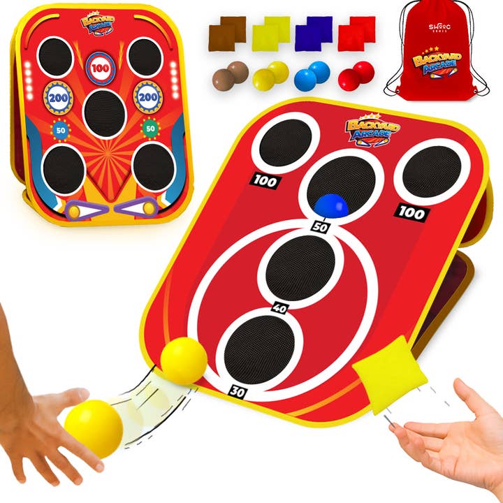 Backyard Arcade™ | 2-in-1 Bean Bag Toss Game for Kids for wholesale by Swooc Games