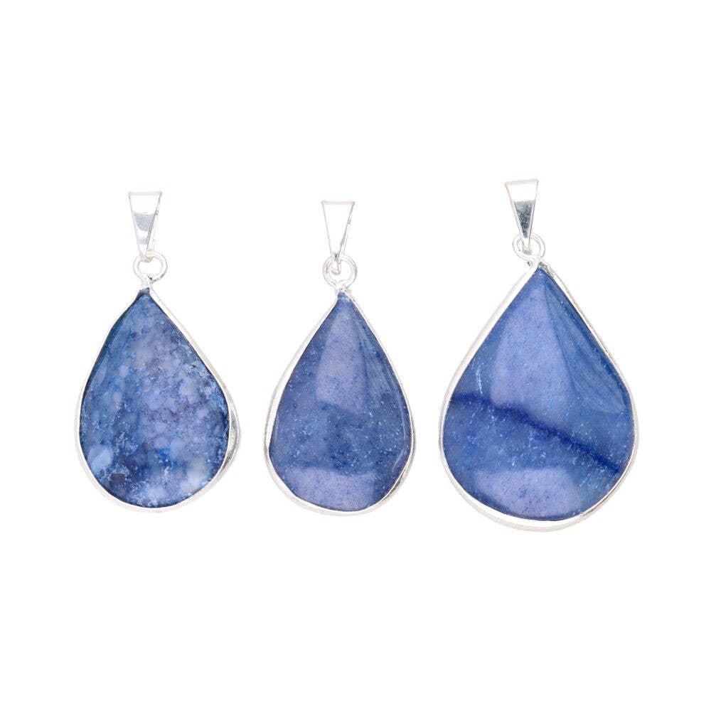 Vives de la Cortada S.L - Wholesale Individual Charm/Pendant - Blue quartz droplet-shaped pendant -BP-1