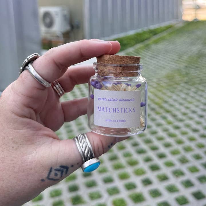 Matchsticks for wholesale by Purple Thistle Botanicals