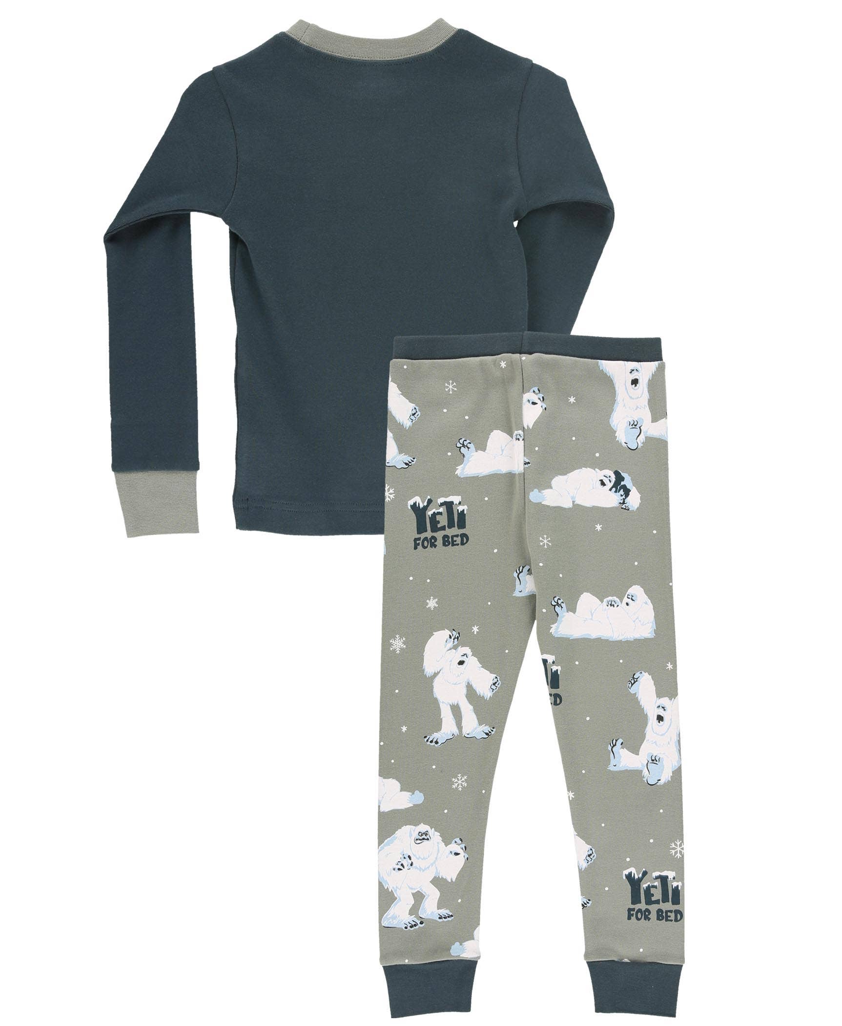 Lazy One - Wholesale Sleepwear Set - Kids - Yeti Long Sleeve Pajama Set1