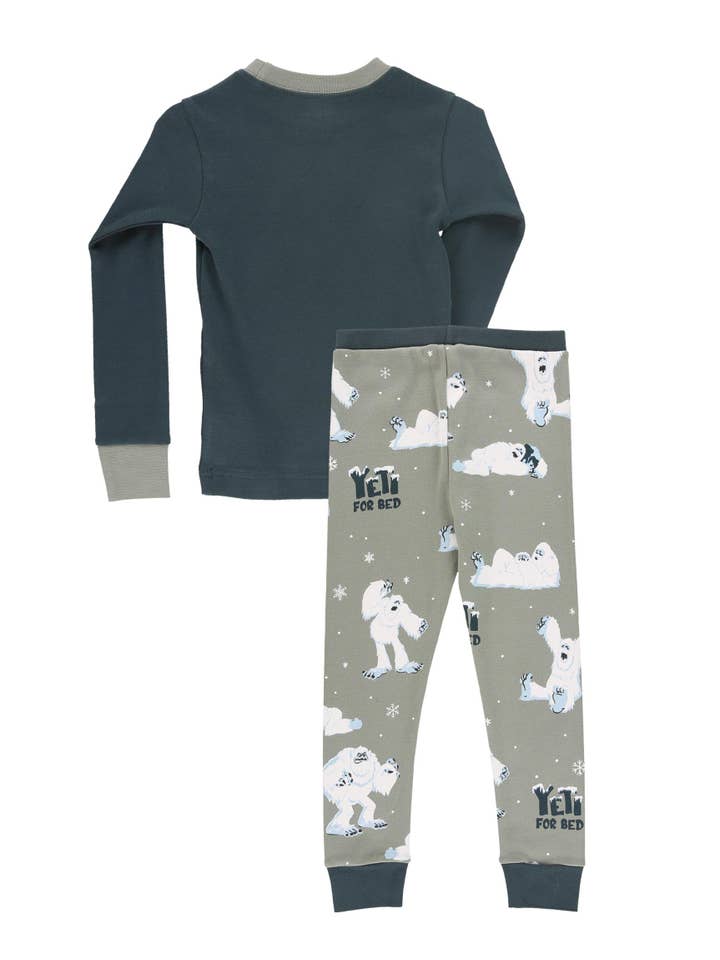 Lazy One - Wholesale Sleepwear Set - Kids - Yeti Long Sleeve Pajama Set1