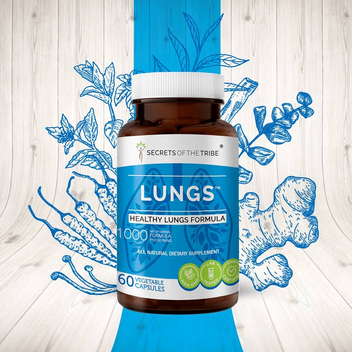 Lungs Capsules. Healthy Lungs Formula for wholesale by Secrets Of The Tribe