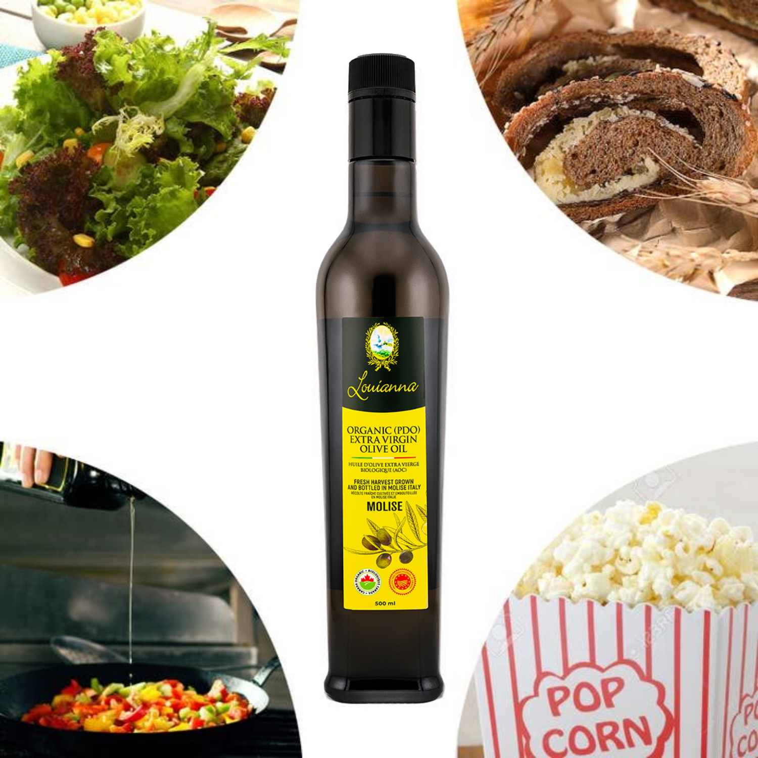 Louianna - Vente Huile d'olive - Huile d'olive extra vierge biologique/AOP5