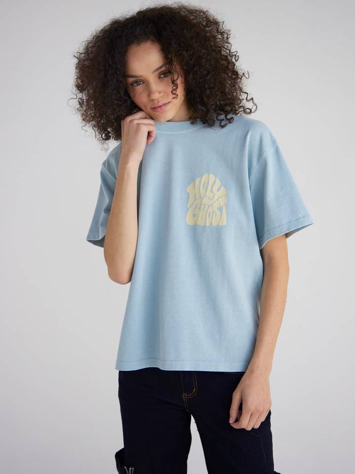 Holy Ghost Heavyweight Tee for wholesale by Elevated Faith